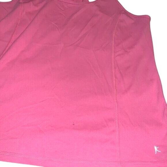 Danskin Now Pink Racerback Tank Top XL/XG 16-18 Semi-Fitted Lightweight Polyeste - Picture 4 of 10